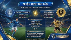 Nhận định soi kèo Sydney Olympic vs SD Raiders 16h 30 ngày 10/06/2026 – New South Wales NPL
