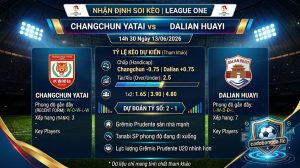 Nhận định soi kèo Changchun Yatai vs Dalian Huayi 14h 30 ngày 13/06/2026 – League One