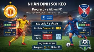 Nhận định soi kèo Progreso vs Albion FC 20h 00 ngày 07/06/2026 – Primera División - Apertura
