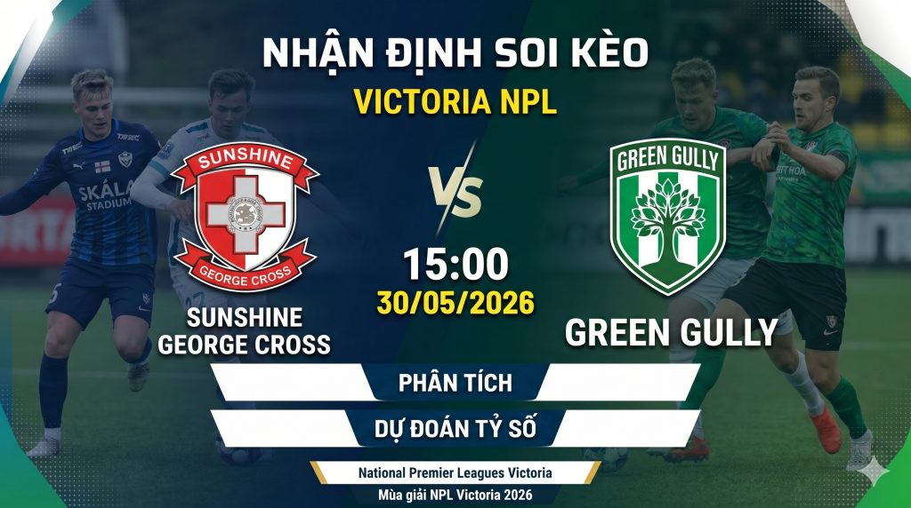 Nhận định soi kèo Sunshine Georgies vs Green Gully 15h 00 ngày 30/05/2026 – Victoria NPL