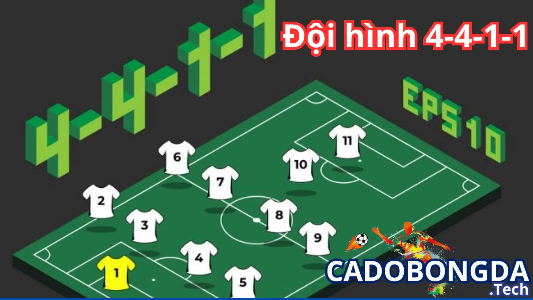 Giới thiệu về đội hình 4-4-1-1 trong bóng đá