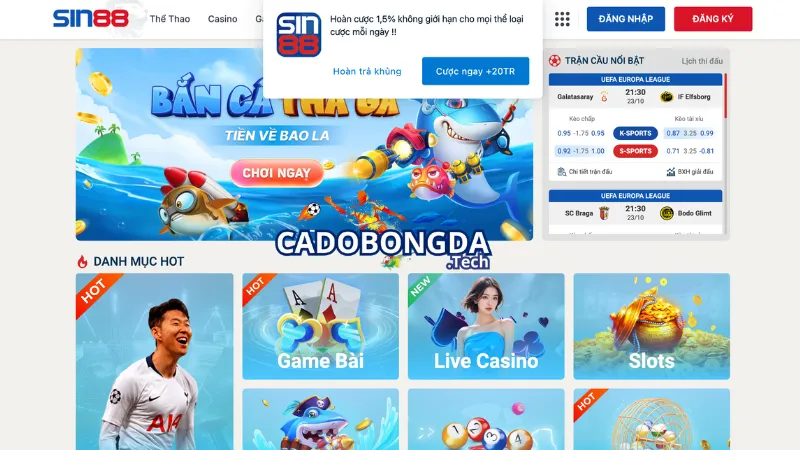 Giới thiệu tổng quan về nhà cái SIN88
