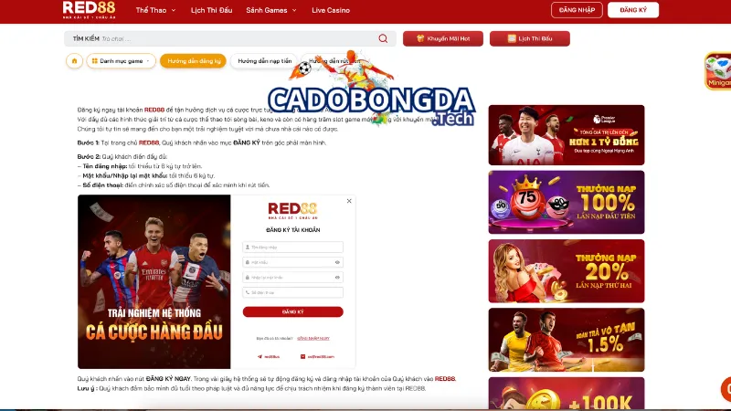 Những lưu ý khi đăng ký mở tài khoản trên nhà cái RED88